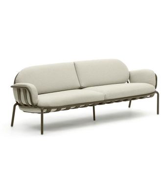 Cena 3 Seater Outdoor Lounge Sofa - Beige & Green by Interior Secrets - AfterPay Available