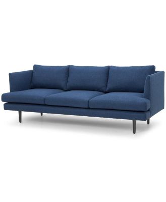 Denmark 3 Seater Fabric Sofa - Navy by Interior Secrets - AfterPay Available