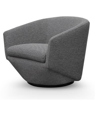 Donna Fabric Lounge Chair - Graphite Grey by Interior Secrets - AfterPay Available
