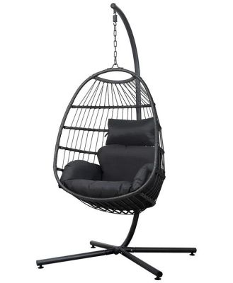 Dreobe Outdoor Wicker Egg Chair - Grey by Interior Secrets - AfterPay Available