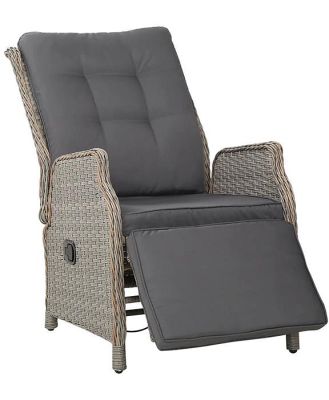 Dreobe Sun Lounge Setting Recliner Chair - Grey by Interior Secrets - AfterPay Available