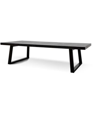 Edwin 3m Reclaimed Wood Dining Table - 1.2m (W) - Full Black by Interior Secrets - AfterPay Available