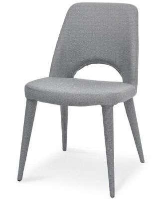 Evelyn Fabric Dining Chair - Coin Grey - Last stock by Interior Secrets - AfterPay Available