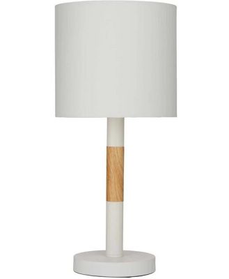 Ex display - Abby Table Lamp White by Interior Secrets - AfterPay Available