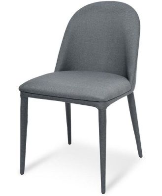 Ex Display - Carter Fabric Dining Chair - Gunmetal Grey by Interior Secrets - AfterPay Available