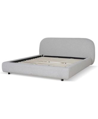 Ex Display - Cedar King Bed Frame - Clay Grey by Interior Secrets - AfterPay Available