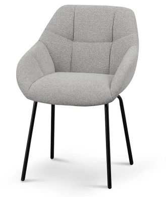 Ex Display - Danilo Fabric Dining Chair - Spec Grey by Interior Secrets - AfterPay Available