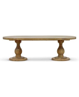 Ex Display - Dechen 2.4m Dining Table - Natural by Interior Secrets - AfterPay Available