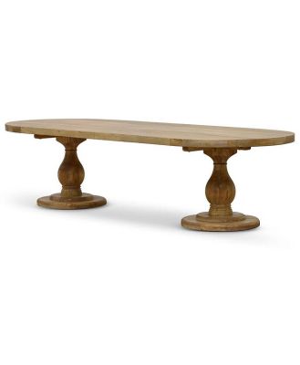 Ex Display - Dechen 3m Dining Table - Natural by Interior Secrets - AfterPay Available