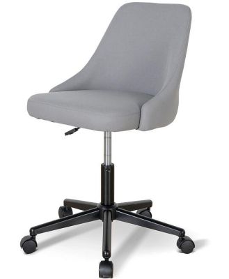 Ex Display - Ernesto Grey Fabric Office Chair - Black Base by Interior Secrets - AfterPay Available