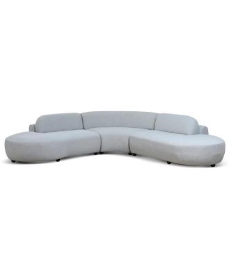 Ex Display - Ramiro Corner Sofa - Grey by Interior Secrets - AfterPay Available