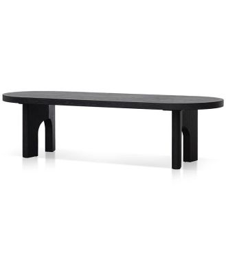 Ex Display - Teresa 2.8m oval dining table - Black by Interior Secrets - AfterPay Available