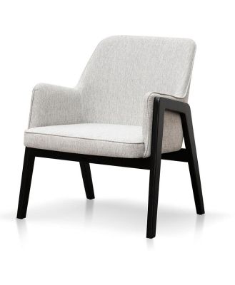 Ex Display - Trent Fabric Lounge Chair - Silver Grey by Interior Secrets - AfterPay Available