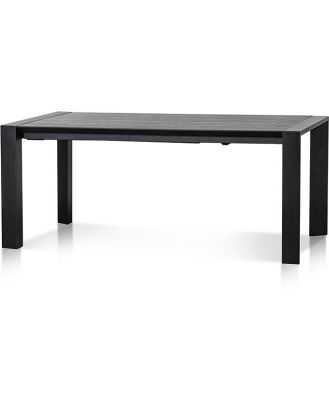 Ex Display - Viola Extendable (1.8m - 2.8m) Wooden Dining Table - Black by Interior Secrets - AfterPay Available