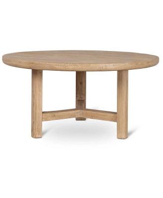 Ex Display - Yamila 1.52m Elm Round Dining Table - Natural by Interior Secrets - AfterPay Available