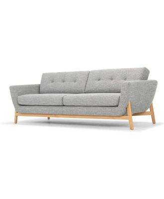 Helgrim 3 Seater Fabric Sofa - Graphite Grey by Interior Secrets - AfterPay Available