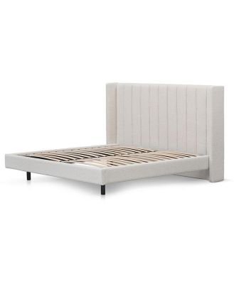 Hillsdale King Bed Frame - Snow Boucle by Interior Secrets - AfterPay Available