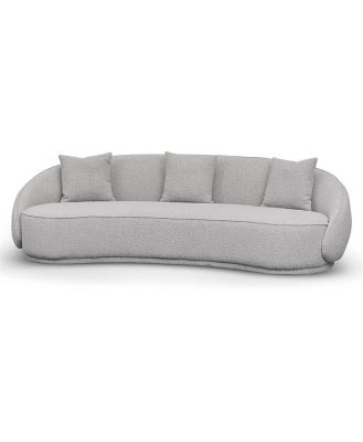 Jake 4 Seater Sofa - Ash Grey Boucle by Interior Secrets - AfterPay Available
