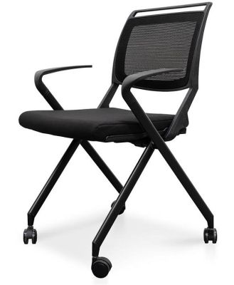 Josh Mesh Office Visitor Chair - Black by Interior Secrets - AfterPay Available
