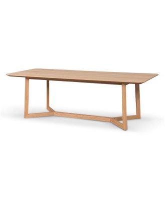 Kali 2.4m Wooden Dining Table - Natural by Interior Secrets - AfterPay Available