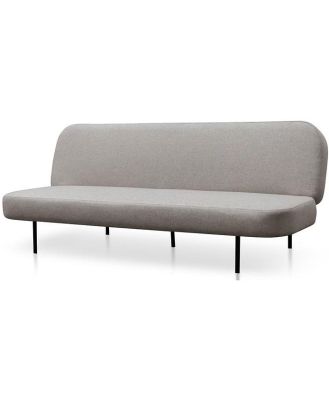 Laura 3 Seater Fabric Sofa Bed - Light Grey by Interior Secrets - AfterPay Available