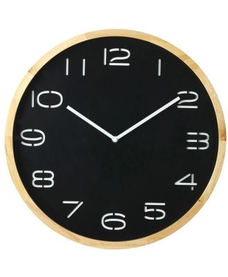 Leni Wall Clock - Black by Interior Secrets - AfterPay Available