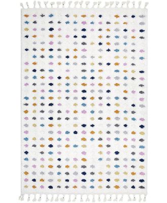Madrid 150cm x 80cm Polka Dot Pattern Rug - Multi Colour by Interior Secrets - AfterPay Available