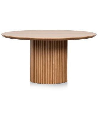 Marty 1.5m Wooden Round Dining Table - Natural by Interior Secrets - AfterPay Available