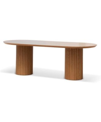 Marty 2.2m Wooden Dining Table - Natural by Interior Secrets - AfterPay Available