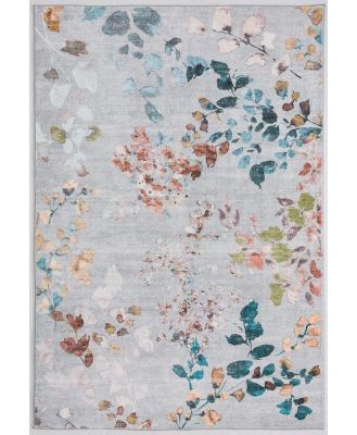 Mella 180cm x 270cm Flower Design Rugs - Kyoto Stone by Interior Secrets - AfterPay Available