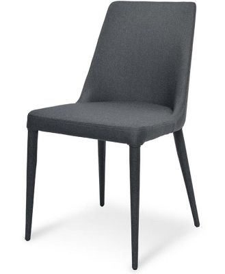 Millie Fabric Dining Chair - Gunmetal Grey - Last One by Interior Secrets - AfterPay Available