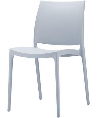 Mode Indoor / Outdoor Dining Chair - Silver Grey by Interior Secrets - AfterPay Available