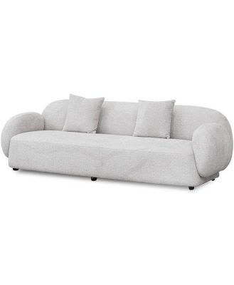 Moyer 3 Seater Fabric Sofa - Salt White by Interior Secrets - AfterPay Available