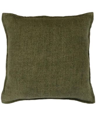 Mulberi Flaxmill Linen Cushion - Winter Moss by Interior Secrets - AfterPay Available