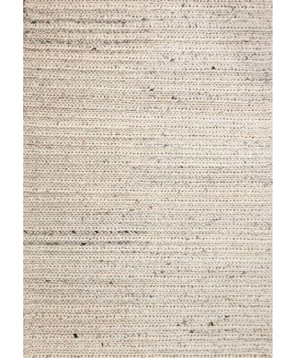 Ola Braid 225 x 155 cm New Zealand Wool Rug - Speckled Grey by Interior Secrets - AfterPay Available