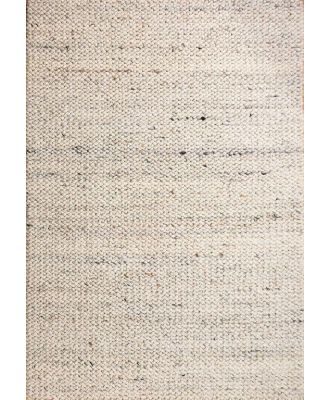 Ola Wave 225 x 155 cm New Zealand Wool Rug - Speckled Grey by Interior Secrets - AfterPay Available
