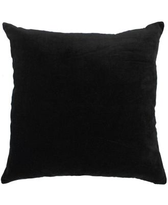 Ollo Majestic Cotton & Linen Cushion - Black by Interior Secrets - AfterPay Available