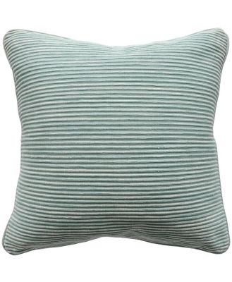 Ollo Rakaia Parallel Textured Cotton Cushion - Cool Mint by Interior Secrets - AfterPay Available