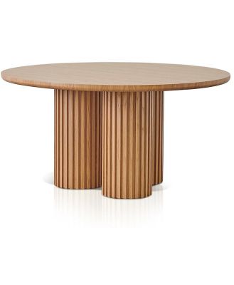 Peyton 1.5m Round Dining Table - Natural Oak by Interior Secrets - AfterPay Available