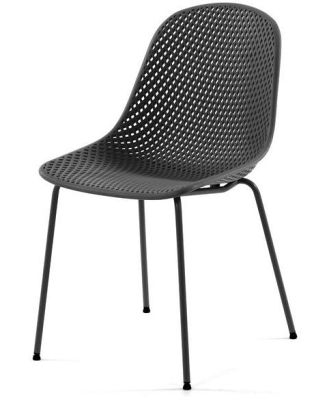Quinby Outdoor Dining Chair - Black by Interior Secrets - AfterPay Available