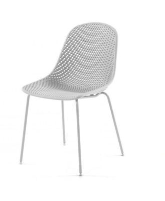 Quinby Outdoor Dining Chair - White by Interior Secrets - AfterPay Available