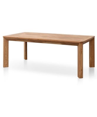 Sandoval 2m ELM Wood Dining Table - Natural - Last One by Interior Secrets - AfterPay Available