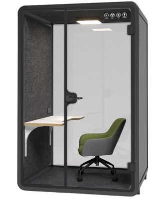 Silent Booth Medium Black by Humble Office by Interior Secrets - AfterPay Available