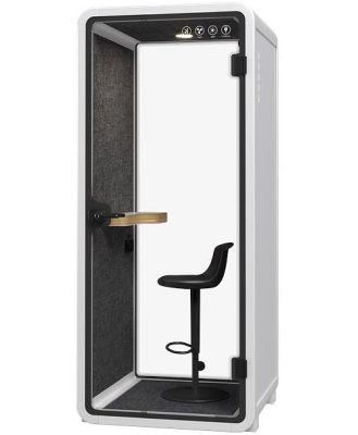 Silent Phone Booth Small White by Humble Office by Interior Secrets - AfterPay Available