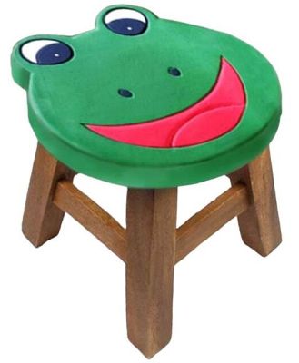 Simba Kids Stool - Frog Theme by Interior Secrets - AfterPay Available