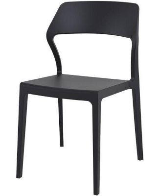 Specter Indoor / Outdoor Dining Chair - Black by Interior Secrets - AfterPay Available
