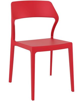 Specter Indoor / Outdoor Dining Chair - Red by Interior Secrets - AfterPay Available