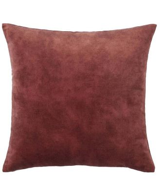 Weave Ava 50cm Velvet Cushion - Madder by Interior Secrets - AfterPay Available