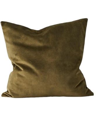 Weave Ava 50cm Velvet Cushion - Moss by Interior Secrets - AfterPay Available