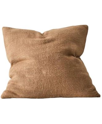 Weave Domenica 50cm Linen Cushion - Cinnamon by Interior Secrets - AfterPay Available